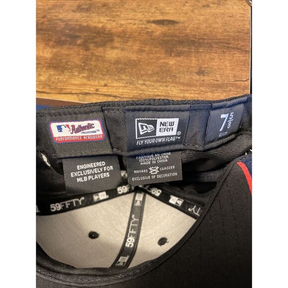 Miami Marlins Hat Cap‎ Fitted 7 5/8 Black New Era 59FIFTY MLB Baseball - Picture 6 of 7